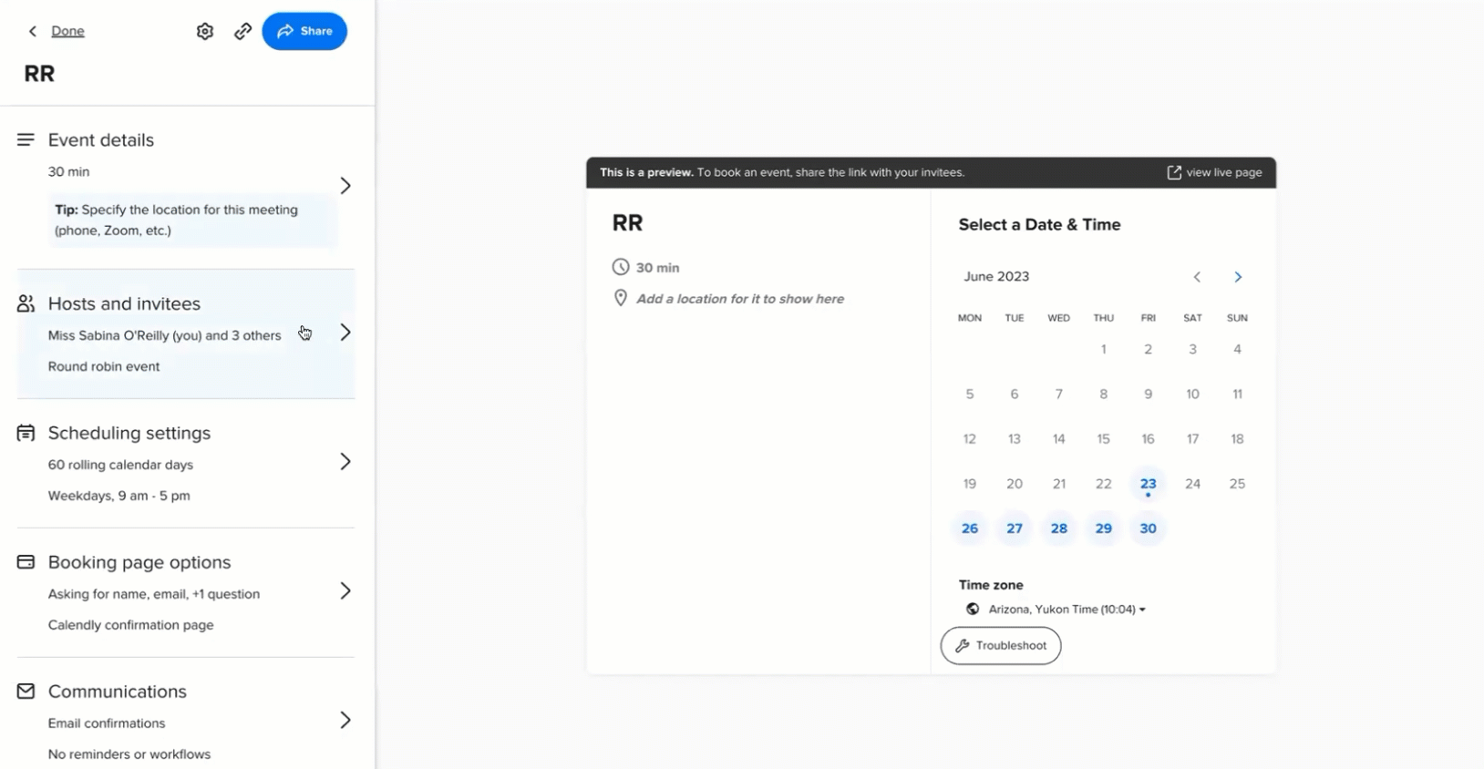 How to set up a round robin team event – Help Center
