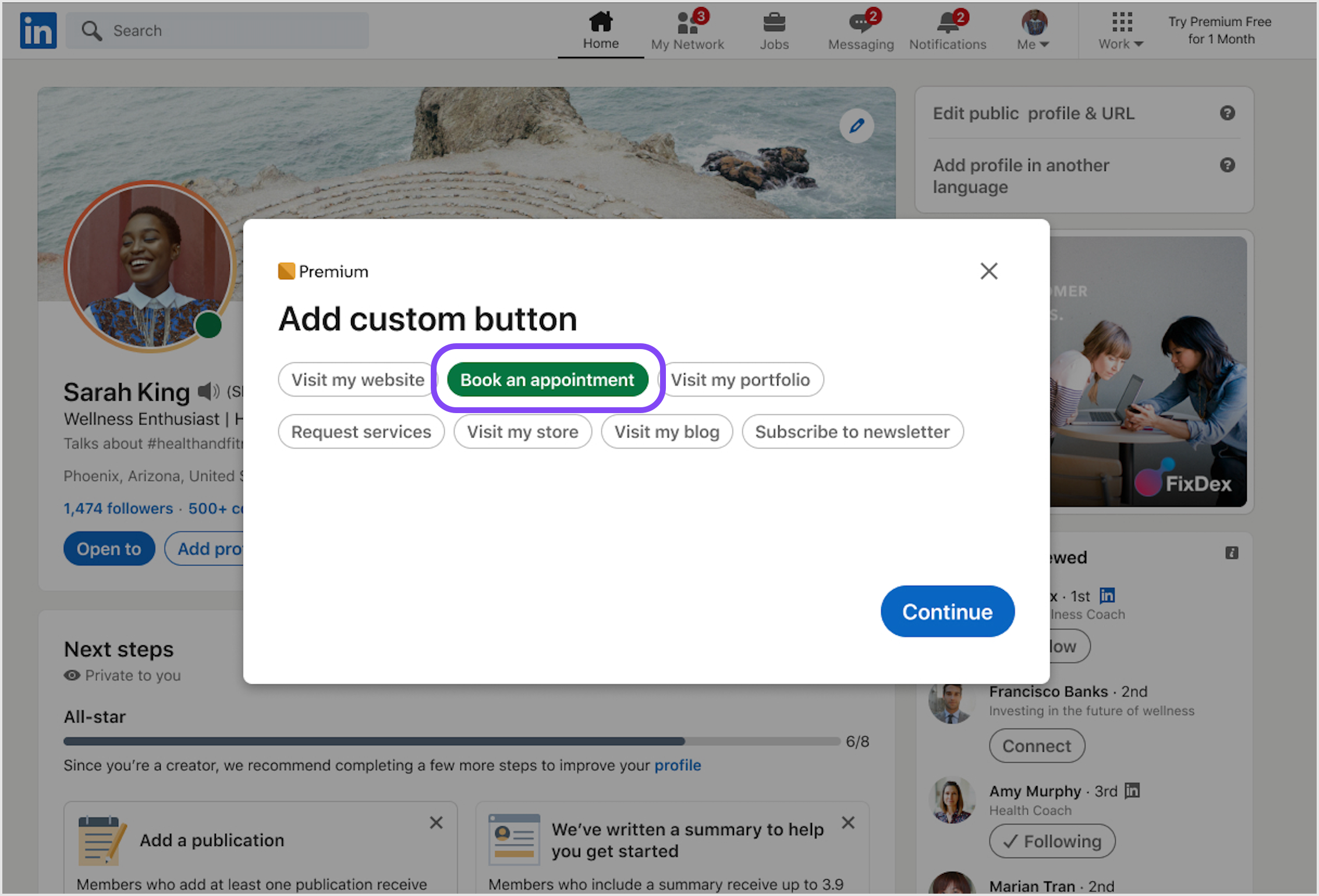 Add custom button - already have Calendly.png