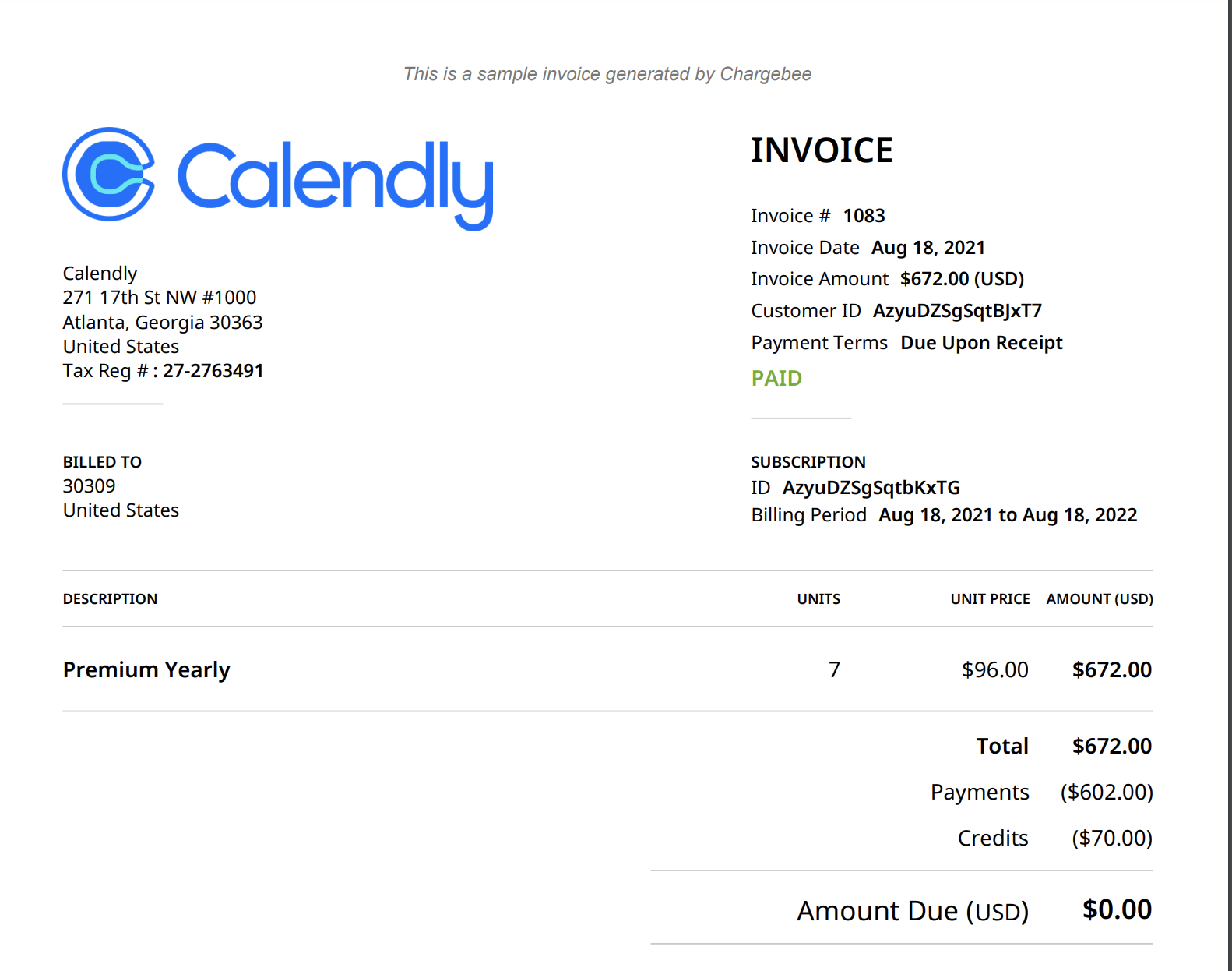 Downloading your Calendly invoice Help Center